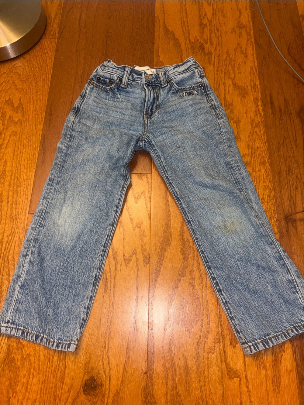 abercrombie kids light blue straight jeans